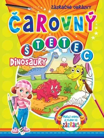 Nalepovačky, vystrihovačky, skladačky Čarovný štetec - Dinosaury