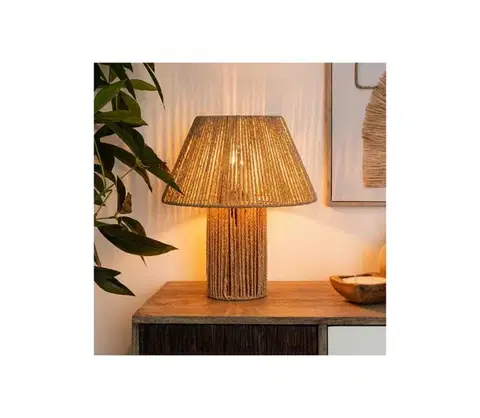 Lampy Atmosphera - Stolná lampa ADRIA 1xE27/40W/230V juta 195360