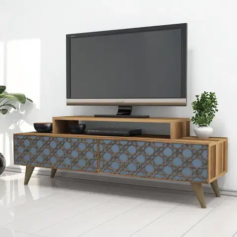 TV stolíky TV stolík City - Walnut, Chalcedony