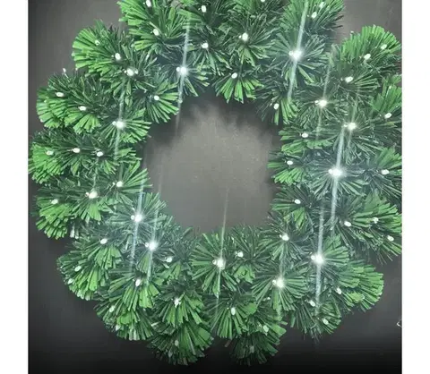 Vianočné dekorácie  B.V.  - LED vonkajší vianočný veniec 72×LED/3×AA, priemer 50 cm, IP44, studená biela B10303Y29