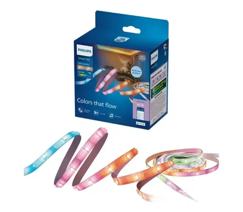 LED osvetlenie Philips Smart Philips - LED RGBIC Stmievateľný pásik SMART STRIP 4m LED/12W/230V 2700/6500K Wi-Fi 8721103159625