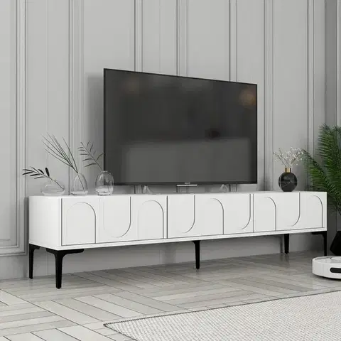 TV stolíky TV stolík Lyon 42 - White, Black