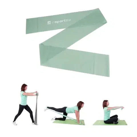 Ostatné fitness náradie Posilňovacia guma inSPORTline Clingy 170cm/3kg mint