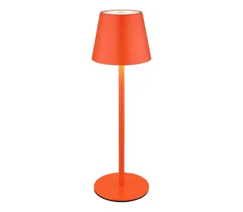 Lampy Globo 58488R-LED stmievateľná dotyková nabíjateľná vonkajšia stolová lampa VANNIE 3W/5V IP54 1800mAh červená 58488R