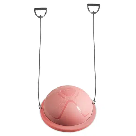 Balančné podložky Balančná podložka inSPORTline Dome Compact s gumovými expandermi ružová