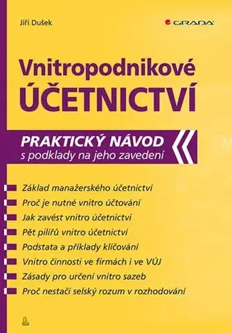 Dane, účtovníctvo Vnitropodnikové účetnictví - Jiří Dušek