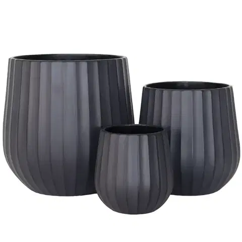 Záhrada Kvetináč lc5067-3s /17x17x17/čierna