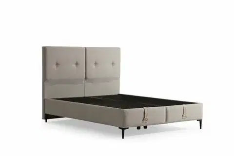 Postele Rám manželskej postele s čelom Bade 120 x 200 - Beige