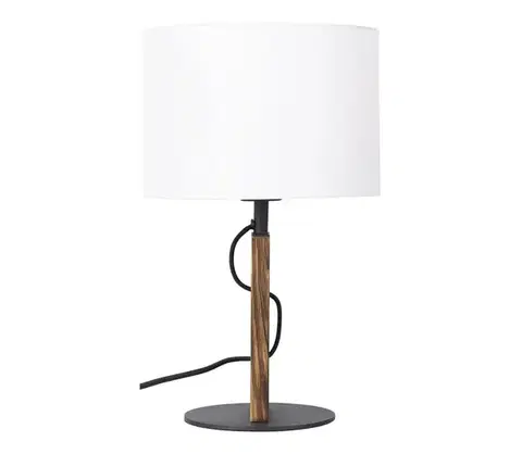 Lampy  Stolná lampa PINUS 1xE27/40W/230V biela/drevo 5164005623