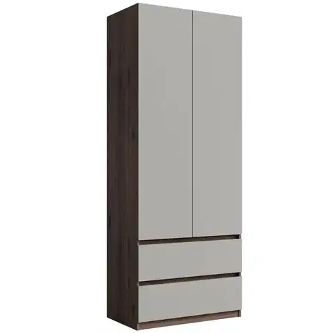 Skrine do izieb Skriňa Madison 2D2SZ 22 sivý/orech elegant