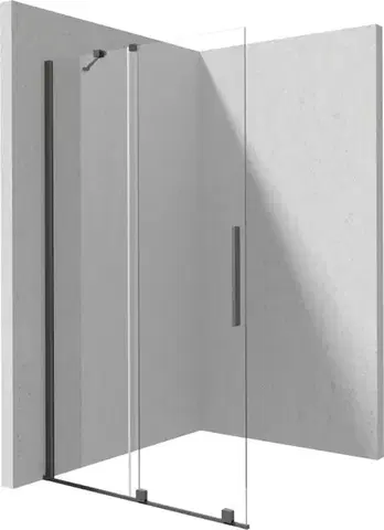 Sprchovacie kúty DEANTE - Prizma krátka ku kolmej stene/dlhá k paralelnej stene sprchová stena, walk-in, 80 cm - posuvná; KTJ_D38R