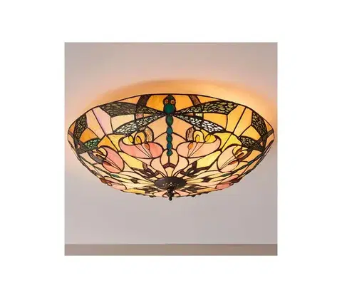 Svietidlá Endon 63922 - Stropné svietidlo Tiffany ASHTON 2xE27/60W/230V priemer 45 cm 63922
