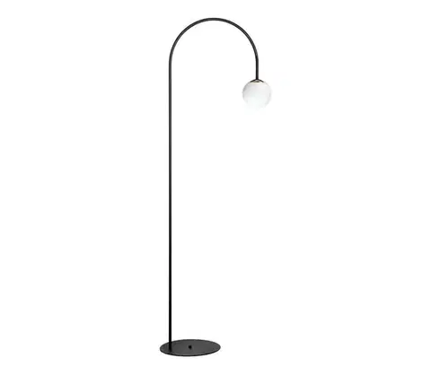 Lampy Zuma Line 1224 - Stojacia lampa BOW 1xE14/10W/230V čierna 1224