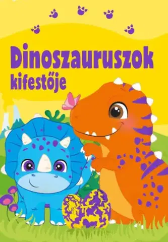 Nalepovačky, vystrihovačky, skladačky Dinoszauruszok kifestője