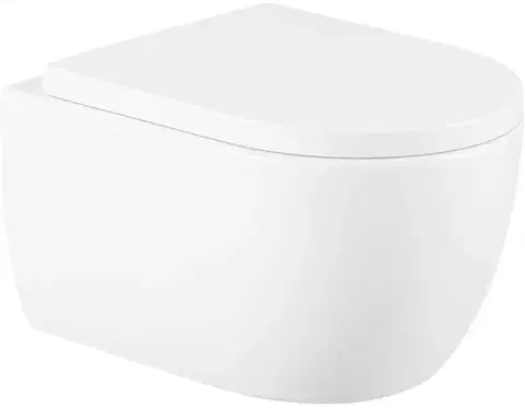 Záchody MEXEN/S - Carmen Závesná WC misa vrátane sedátka, duroplast, biela 30880200