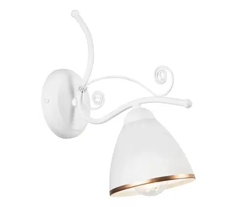 Svietidlá  Nástenná lampa RETRO II 1xE27/60W/230V biela KM-1.51/BIAŁY MAT