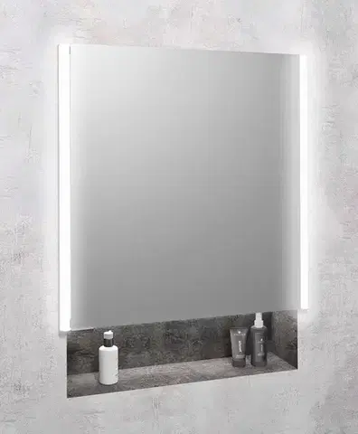 Kúpeľňový nábytok SAPHO - INTEGRA zápustná galérka s LED osvetlením, 65x70cm, ľavá/pravá IN065