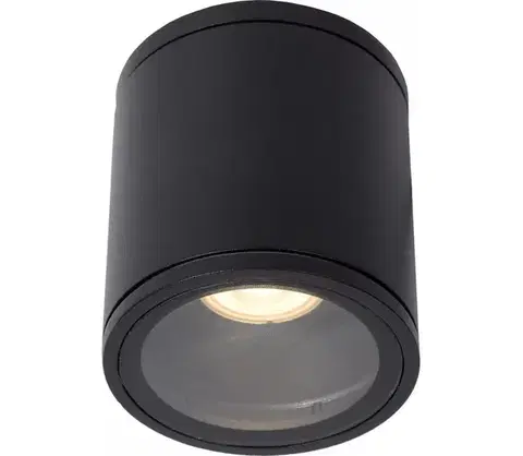 Svietidlá Lucide 22962/01/30 - Kúpeľňové stropné svietidlo AVEN 1xGU10/50W/230V IP65 čierne 22962/01/30