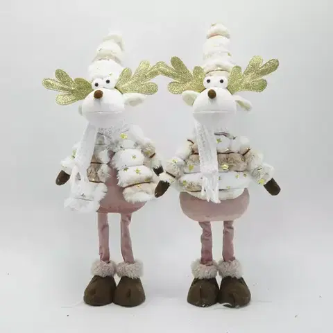 Vianočné dekorácie – do vnútra Sob stojaci 17x16x53 cm mix