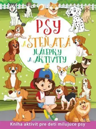 Nalepovačky, vystrihovačky, skladačky Psy a šteňatá - nálepky a aktivity