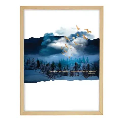 Obrazy Obraz Imagination 30x40cm gold&navy