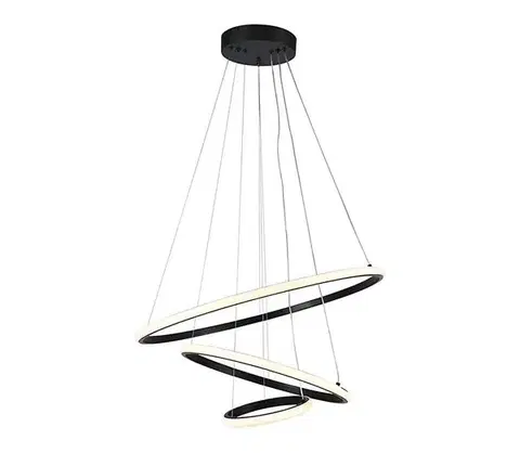 Svietidlá  LED Luster na lanku LED/32W/230V 3000K čierna 8017