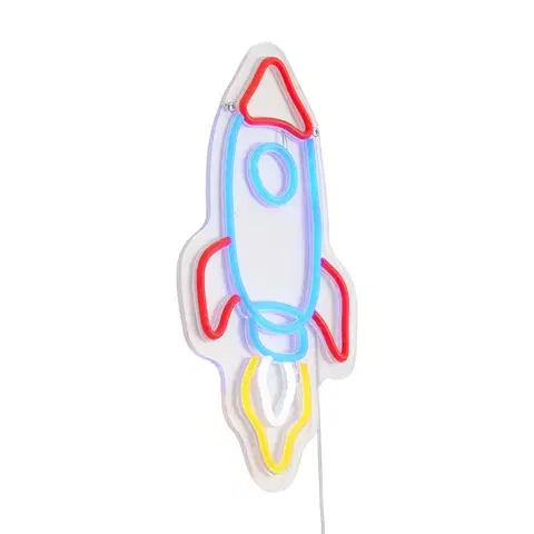 Nástenné osvetlenie Neónová nástenná lampa viacfarebná vrátane LED - Rocket