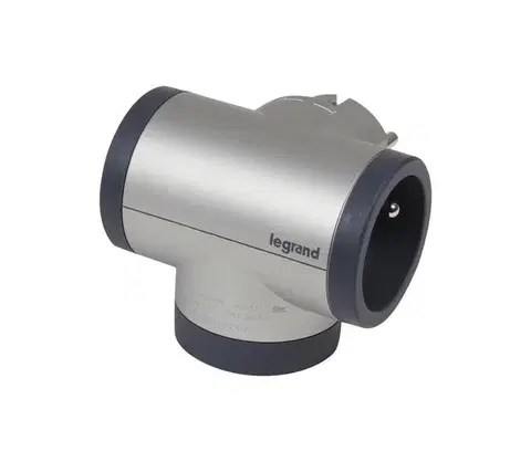 Predlžovacie káble Legrand 049439-Rozboč. zásuvka otočná 2Z Typ E + USB-A + USB-C strieborná/čierna 049439