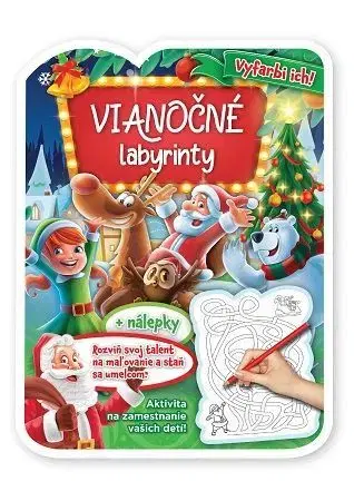 Nalepovačky, vystrihovačky, skladačky Vianočné labyrinty, 2.vydanie
