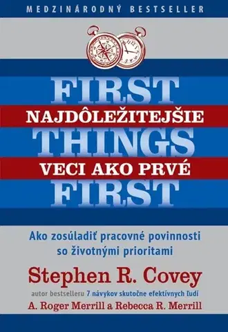 Motivačná literatúra - ostatné Najdôležitejšie veci ako prvé - Stephen R. Covey,Roger A. Merrill,Rebecca R. Merrill