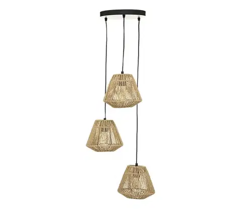 Svietidlá Atmosphera - Luster na lanku JILY 3xE27/40W/230V juta 182476