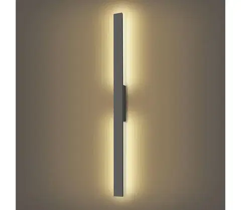 LED osvetlenie BRILAGI - LED vonkajšie nástenné svietidlo LUNA LED/24W/230V 3000K IP65 antracit BRI268