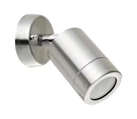 Záhradné lampy  Vonkajšie nástenné svietidlo OLIMP 2 1xGU10/8W/230V IP44 nerez 208842