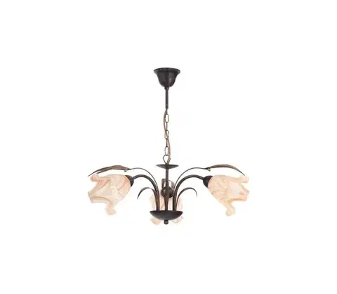 Svietidlá  Luster na reťazi DUCATTI 3xE14/10W/230V bronzová 14433