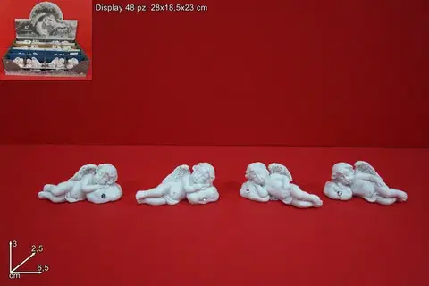 Sošky, figurky - anjeli MAKRO - Anjel 6,5cm rôzne druhy