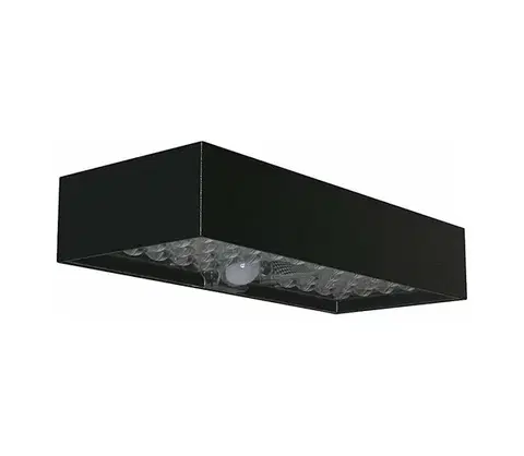 Záhradné lampy  LED Solárne nástenné svietidlo so senzorom LED/6W/3,7V IP65 4000K 3000 mAh čierna 10307