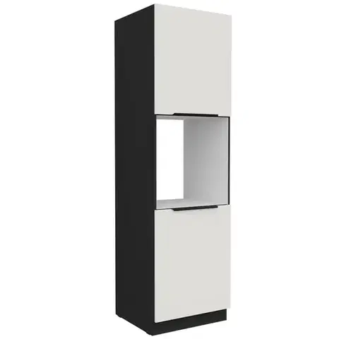 Kuchynské skrinky stojace Kuchynská skrinka Aria-Wh/Bl Anti Fingerprint 60dp-210 2f