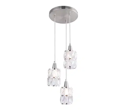 Svietidlá Globo 15760-3 - Krištáľový luster na lanku WOLLI 3xE14/40W/230V 15760-3