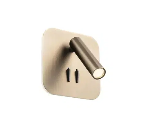 Svietidlá Redo 01-4473 - LED nástenné svietidlo QUDA LED/6W/230V+LED/3W CRI 90 bronzové 01-4473