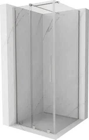 Sprchovacie kúty MEXEN/S - Velár sprchovací kút, posuvné dvere 110 x 110, transparent, nikel kefovaná 871-110-110-01-97
