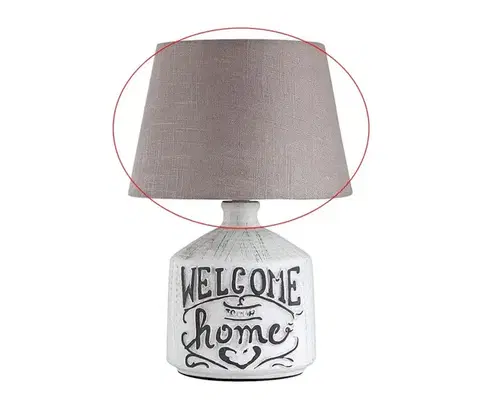 Lampy Rabalux - Náhradné tienidlo pre stolnú lampu PETRA E14 hnedá/biela 19465