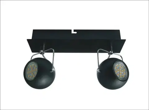 Nástenné svetlá NÁSTENNÁ LAMPA TONY LED PÁSOK GU10 ČIERNA MATNÁ
