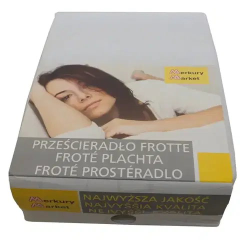 Bytový textil Froté plachta s gumkou 0,9/2,0 kol1 biela