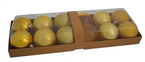 Vianočné ozdoby MAKRO - Gule vianočné 8cm 12ks