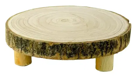 Bytové dekorácie (ostatné) MAKRO - Podnos drevo dekorácia 25cm