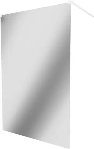 Sprchové dvere MEXEN/S - KIOTO samostatne stojaca sprchová zástena 110 x 200, zrkadlové 8 mm, biela 800-110-002-20-50
