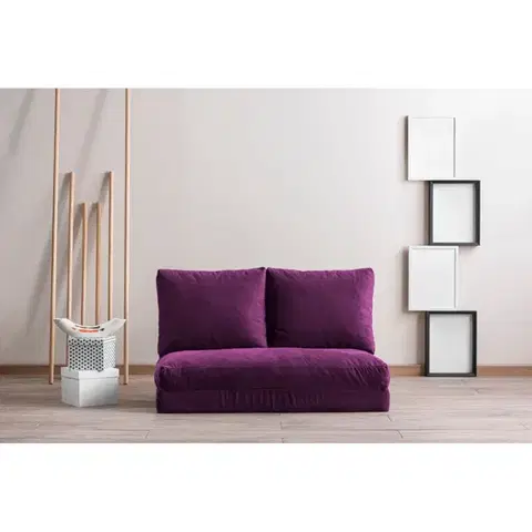 Pohovky a gauče Dvojmiestna rozkladacia pohovka Taida - Purple