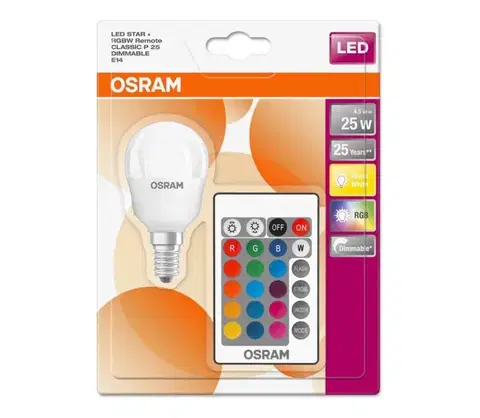LED osvetlenie LED RGB Stmievateľná žiarovka RETROFIT E14/4,5W/230V 2700K + DO - Osram 4058075430839