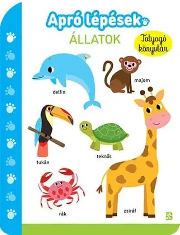 Leporelá, krabičky, puzzle knihy Apró lépések - Állatok