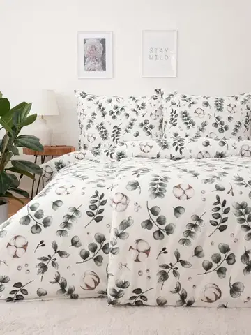 Obliečky MKLozkoviny.sk Francúzske flanelové obliečky - Amélia - 220 × 200 cm - 70 x 90 cm
